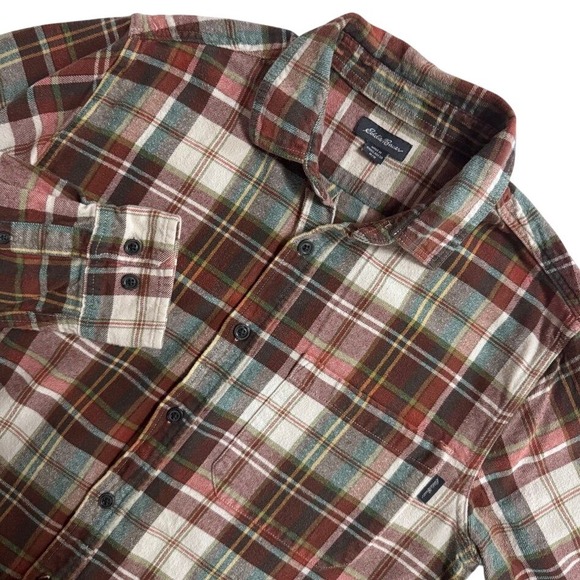 Eddie Bauer Other - Eddie Bauer Flannel Shirt Mens Medium Red Plaid Button Down‎ Cotton Long Sleeve